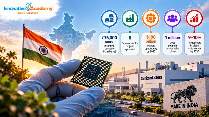 India Wants a Real Slice of the Chip Industry — Here Are the Five Numbers Behind That Bet