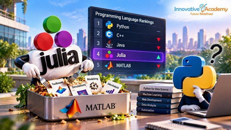 Julia Is Quietly Climbing the Language Rankings by Eating MATLAB's Lunch—Should Anyone Learning Python Care? 