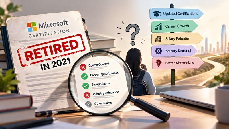 This Beginner's Guide Recommends a Certification Microsoft Retired in 2021—Checking the Rest of Its Claims 
